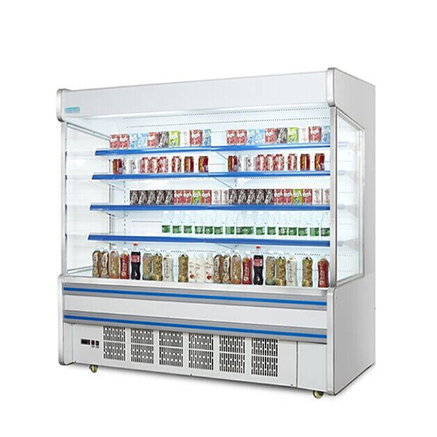 Tiệm siêu thị thương mại Nén máy nén nhiều kệ Tấm đông loại mở