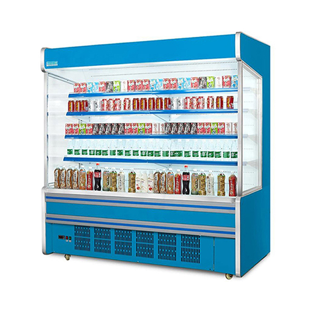 Tiệm siêu thị thương mại Nén máy nén nhiều kệ Tấm đông loại mở