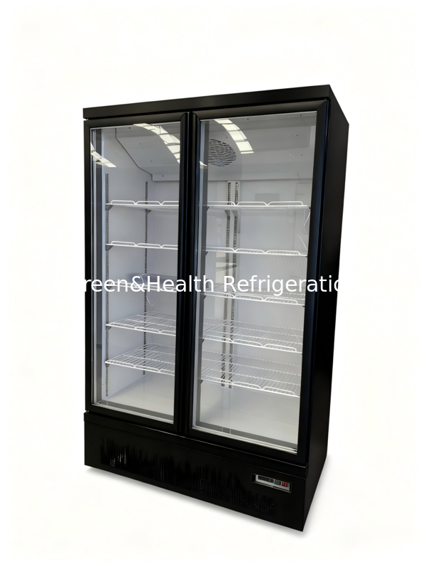 Tủ lạnh đứng thương mại 2 cửa kính, tủ lạnh tiếp cận, tủ làm mát đồ uống thương mại
