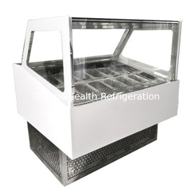 Store/Supermarket/Ice Cream Shop Uses Right Angle Ice Cream Storage Refrigerated Cabinets Freezer
