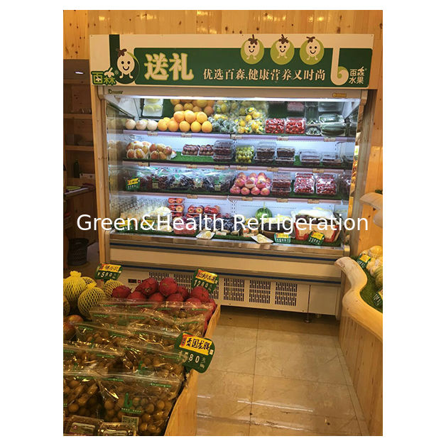 Thương mại tích hợp trong máy nén nhiều kệ loại mở tủ lạnh