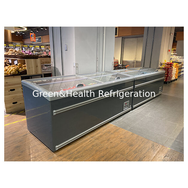 Hòn đảo thương mại Tủ đông siêu thị Tủ lạnh Popsicles Lưu trữ sản phẩm Tủ đông sâu