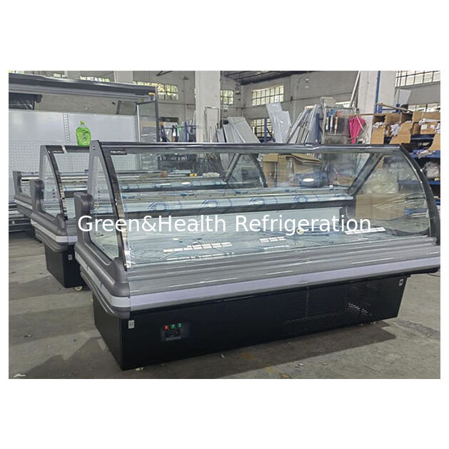 Tủ đông trưng bày thực phẩm chín, có nắp lật, máy nén nhập khẩu, gắn đáy