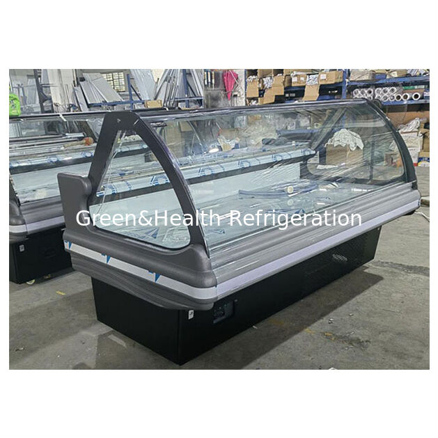 Tủ đông trưng bày thực phẩm chín, có nắp lật, máy nén nhập khẩu, gắn đáy