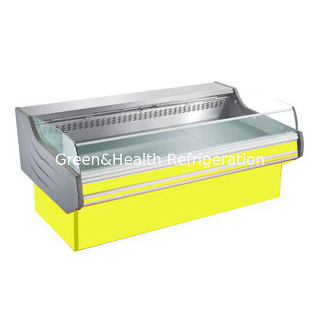 Tủ đông trưng bày thịt bằng thép không gỉ có chức năng tự động rã đông và đèn LED cho khu vực trưng bày thịt tươi