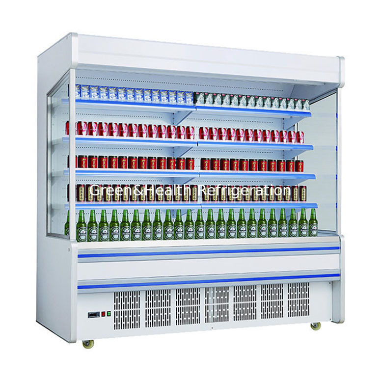 Siêu thị đa tầng hiển thị tủ lạnh Chiller Plug In Hệ thống / rau và trái cây Tủ trưng bày