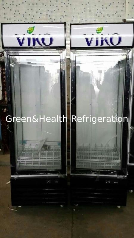 Upright thương mại nước giải khát lạnh giải khát cho cửa hàng bán lẻ với cửa kính