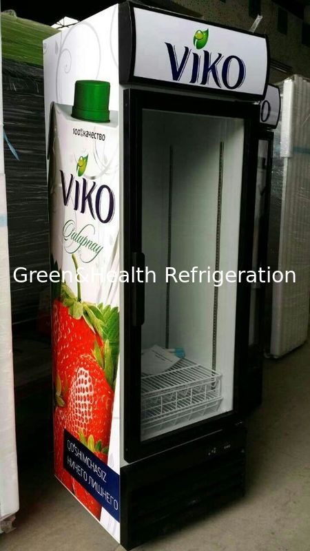 Upright thương mại nước giải khát lạnh giải khát cho cửa hàng bán lẻ với cửa kính