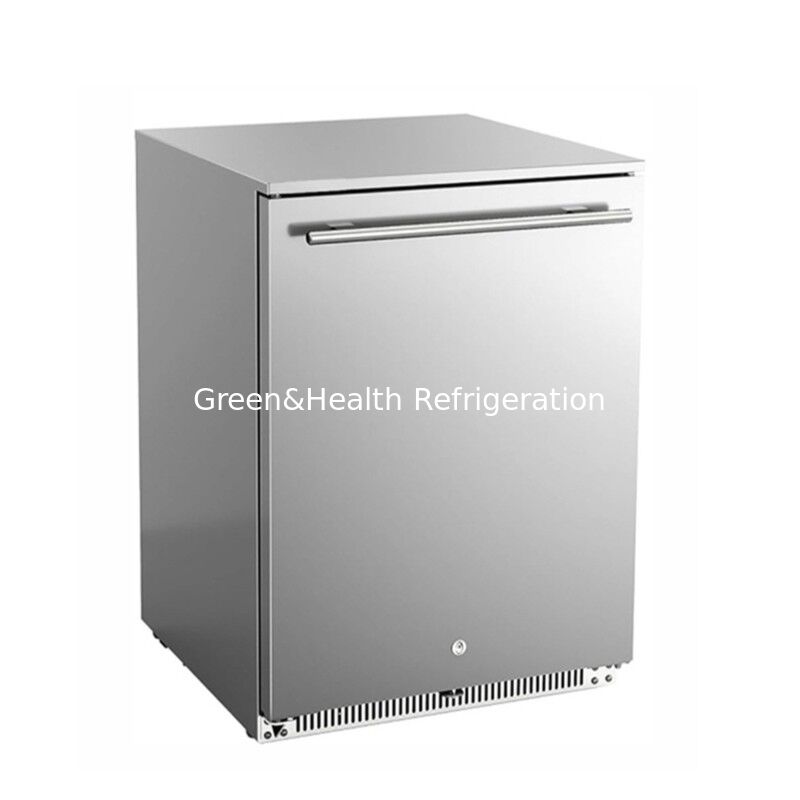 150L Stainless Steel Solid Door Outdoor Beverage Refrigerator với chứng nhận ETL