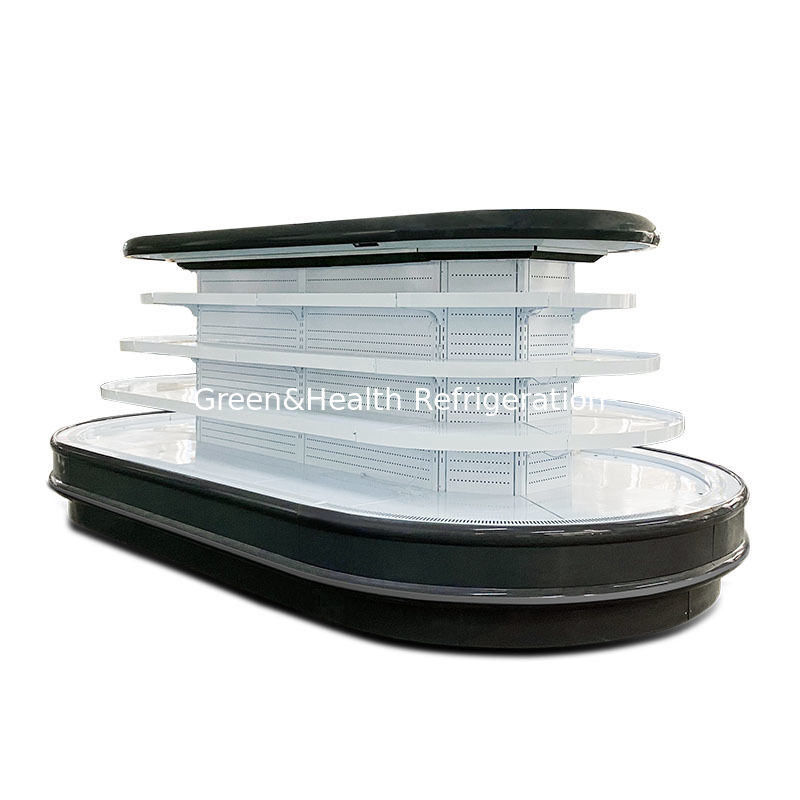 Thị trường siêu thị Multideck Open Chiller với Auto Defrost Đèn LED và Tủ lạnh tiết kiệm năng lượng