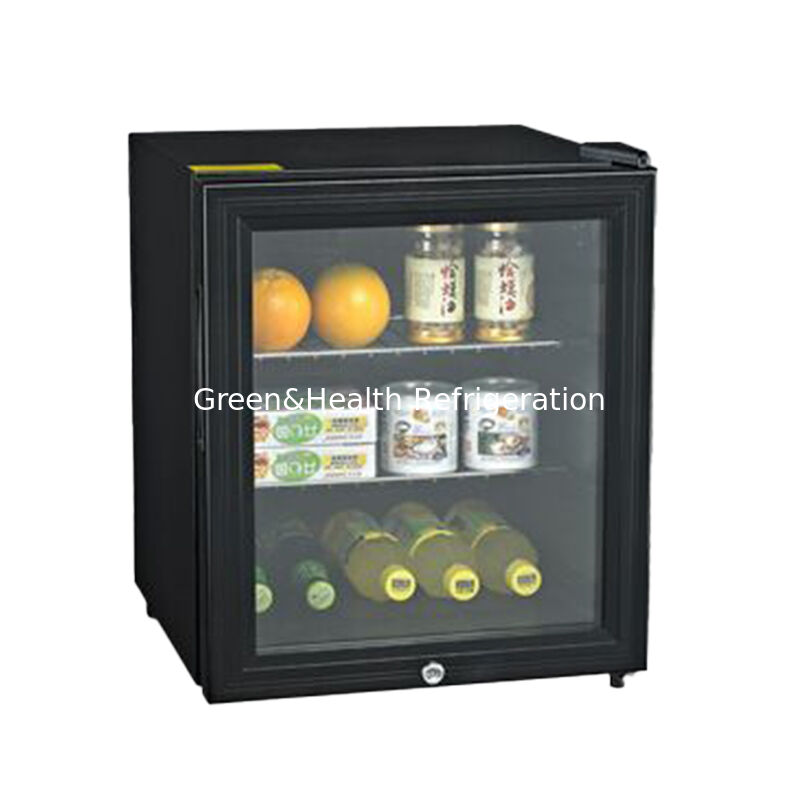 90L Capacity Mini Display Fridge with Double Insulating Sliding Glass Door and Mechanical Temperature Control