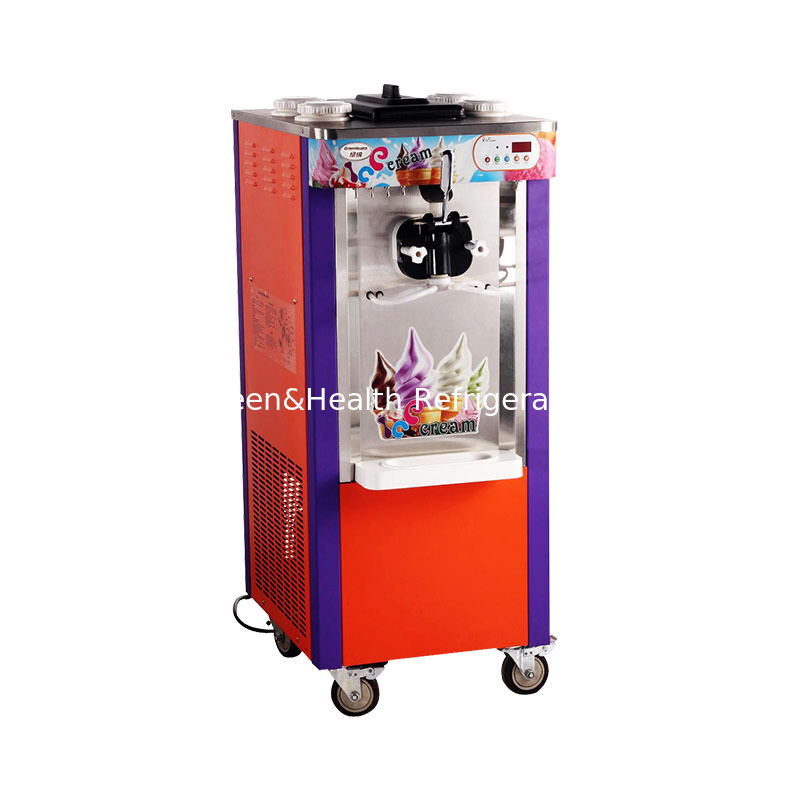 Máy làm kem mềm thương mại dung tích 22L 3 hương vị bằng thép không gỉ