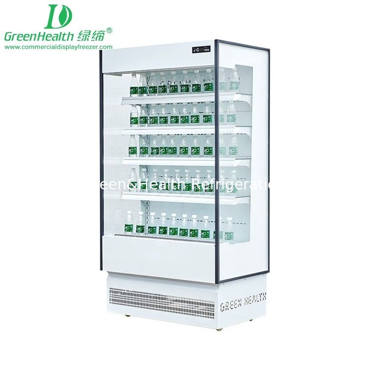 Tủ lạnh trưng bày đa tầng mở 1.25m công suất 780W cho cửa hàng đồ uống, thực phẩm, quán cà phê
