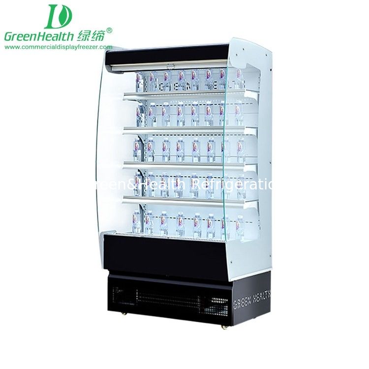 Tủ lạnh trưng bày đa tầng mở 1.25m công suất 780W cho cửa hàng đồ uống, thực phẩm, quán cà phê
