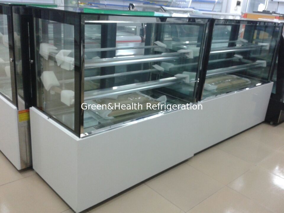 3 ° C - 6 ° C / Chiller Tùy chỉnh bánh Hiển thị màu Tủ đông cho siêu thị