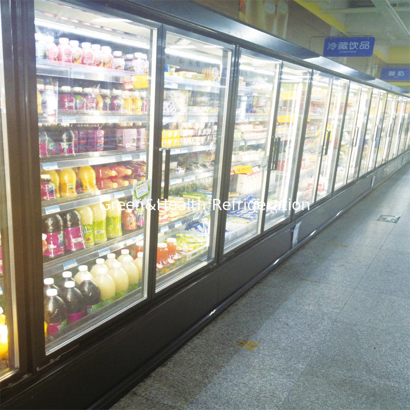 Pre - Make Multideck Mở Dự án Siêu thị Chiller cho Cửa hàng Tiện lợi