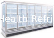 mở showcase chiller hiển thị nhiều tầng máy làm lạnh mở