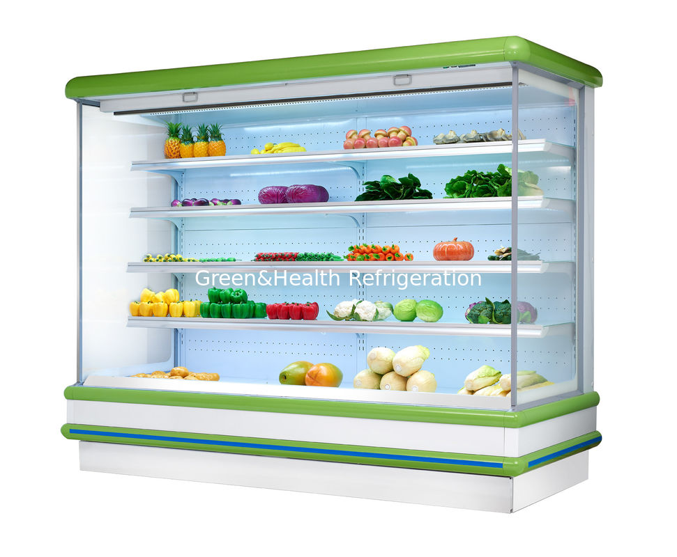 Siêu thị trái cây nhiều tầng mở màn hình cắm tủ lạnh cắm vào loại máy làm lạnh hiển thị hàng đầu