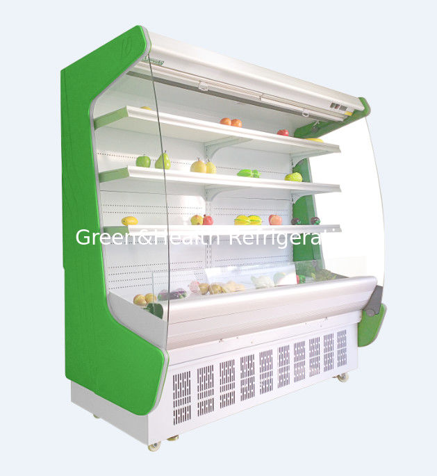 The Air Rèm Tủ Siêu thị Tủ đông dọc Thương mại Máy làm lạnh mặt mở