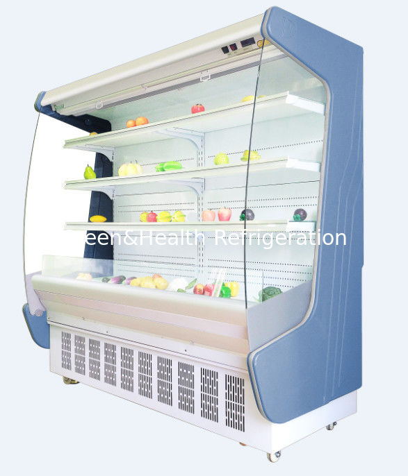 The Air Rèm Tủ Siêu thị Tủ đông dọc Thương mại Máy làm lạnh mặt mở