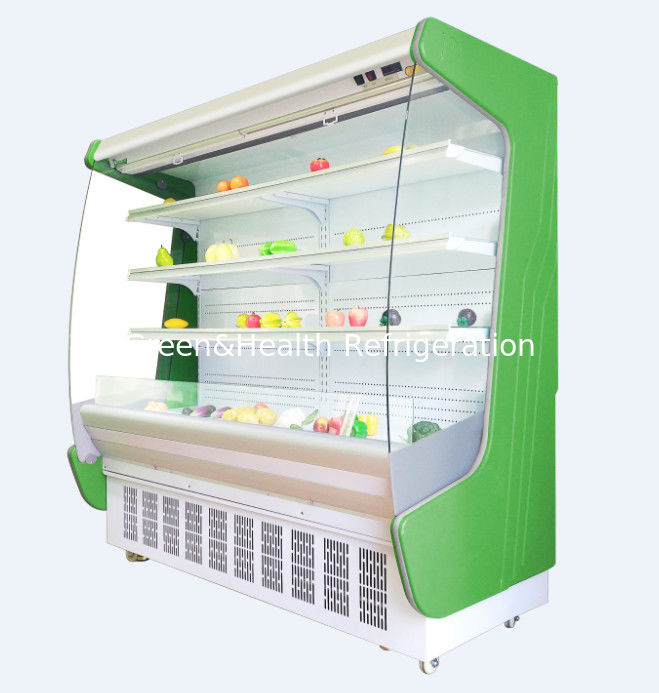 The Air Rèm Tủ Siêu thị Tủ đông dọc Thương mại Máy làm lạnh mặt mở