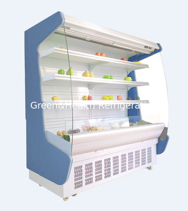 The Air Rèm Tủ Siêu thị Tủ đông dọc Thương mại Máy làm lạnh mặt mở