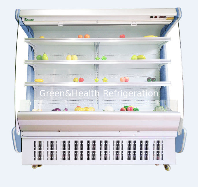 The Air Rèm Tủ Siêu thị Tủ đông dọc Thương mại Máy làm lạnh mặt mở