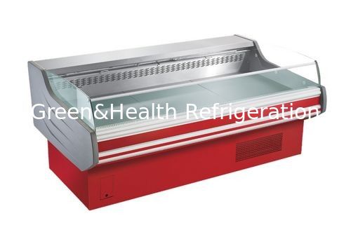 Tủ lạnh lớn -2 ~ 8oC Điện thoại di động Đồ xách mang thịt Deli hiển thị mở tủ đông