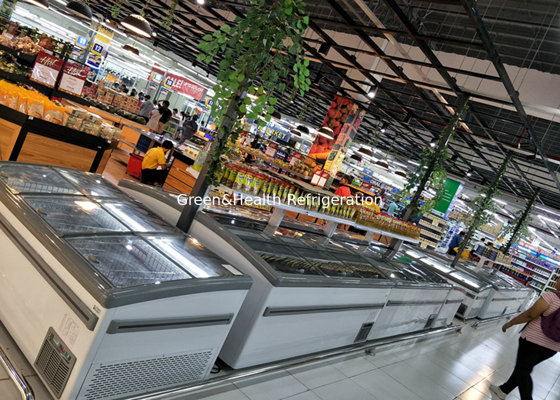 Mở đầu cắm vào máy nén Danfoss siêu thị đảo đông lạnh tủ lạnh thương mại