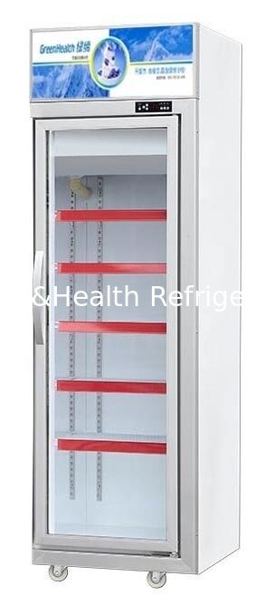 Tủ đông cửa thủy tinh thương mại với dung lượng 500L và máy nén Danfoss - Tủ lạnh hiển thị đông lạnh thẳng đứng với cửa thủy tinh gia cố ba lớp