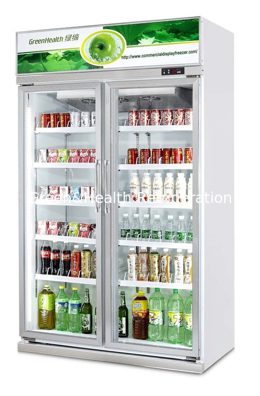 Máy làm mát đồ uống thương mại 480L với máy nén Danfoss và tủ lạnh cửa kính điều khiển nhiệt độ 0-10 °C