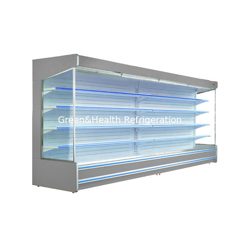 Trung Quốc Nhà sản xuất Siêu thị Tủ lạnh Kích thước tùy chỉnh Mở Chiller Khuyến mãi Fuit Showcase