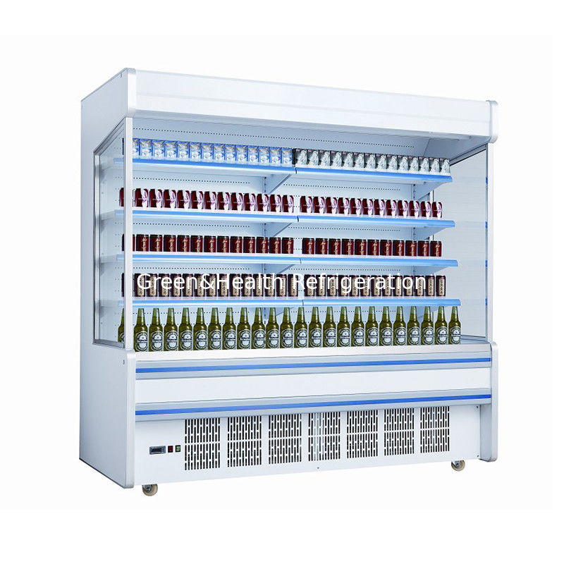 Trung Quốc Nhà sản xuất Siêu thị Tủ lạnh Kích thước tùy chỉnh Mở Chiller Khuyến mãi Fuit Showcase