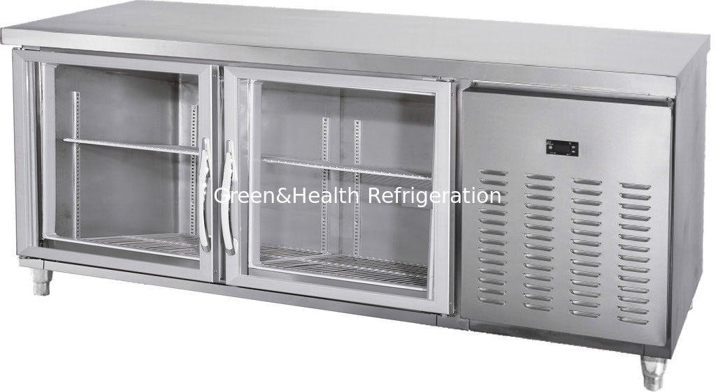 Máy làm lạnh bàn làm việc bằng thép không gỉ thương mại với máy nén Danfoss và quạt làm mát cho tiệm bánh và khách sạn