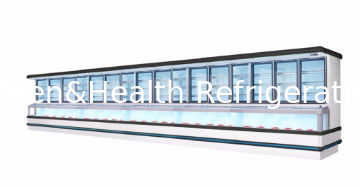 Tủ đông lạnh kết hợp thương mại với chức năng tự động rã đông, máy nén Danfoss và đèn LED cho quầy trưng bày rau củ nhà hàng