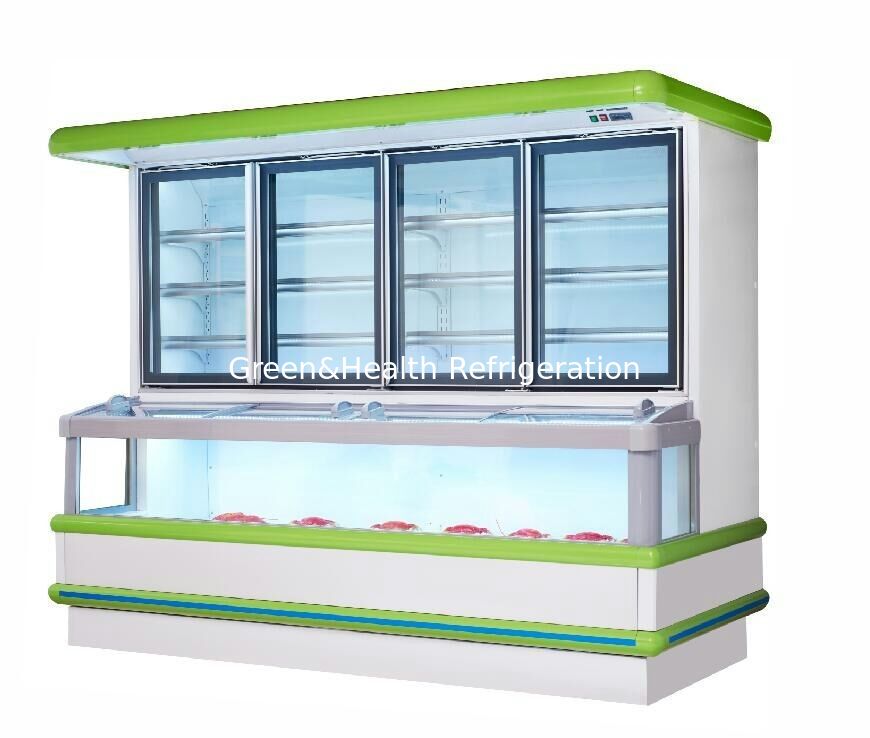 Tủ lạnh kết hợp thương mại Tủ đông với vùng nhiệt độ kép, tự động giải đông và máy nén hiệu suất cao - Samba Hybrid