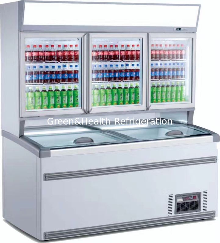 Tủ lạnh kết hợp thương mại Tủ đông với vùng nhiệt độ kép, tự động giải đông và máy nén hiệu suất cao - Samba Hybrid