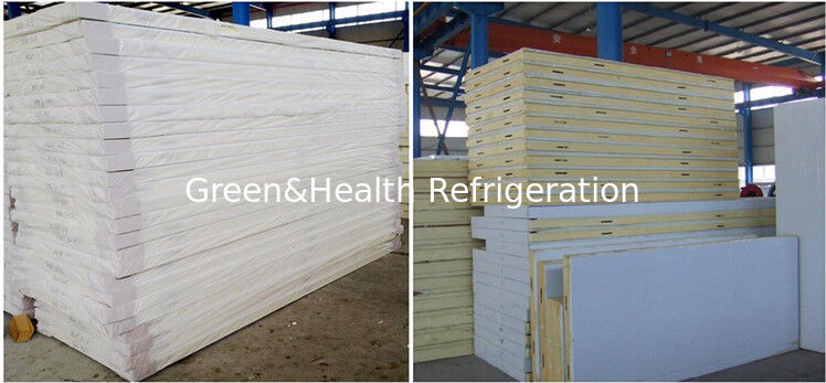 Không khí làm mát 2-8 độ PU Panel Stainess Steel Cold Room Chiller For Food Storage