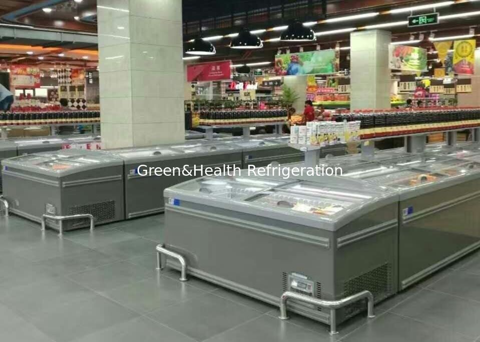 Cửa trượt Siêu thị Tủ đông đảo kết hợp cho thịt