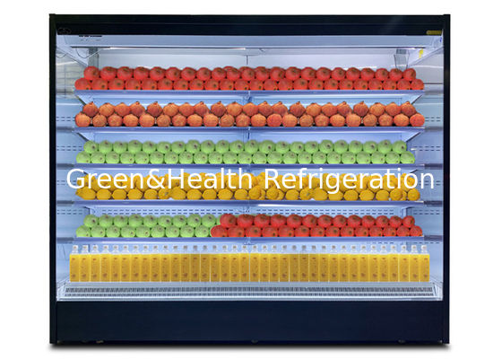 Hệ thống điều khiển từ xa góc phải thương mại mở mặt trước Multi Deck hiển thị máy lạnh