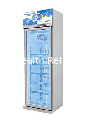 5 lớp 450L Cửa một cửa Siêu thị thương mại Trưng bày Tủ đông Thép tráng nhựa