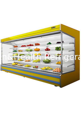 Loại Fan Cooling Stand Hệ thống từ xa Multideck Open Chiller For Shop