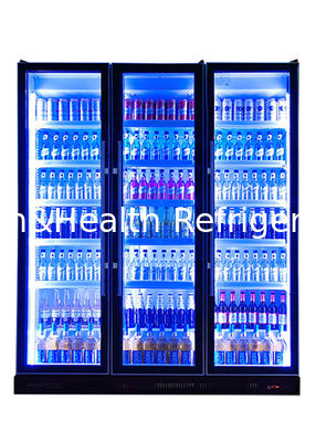 3 cửa kính sang trọng Quầy bar tùy chỉnh Tủ lạnh Năng lượng lạnh Tủ lạnh