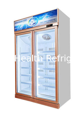 Tủ đông cửa kính có thể nhìn thấy thương mại với 5 kệ có thể điều chỉnh