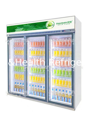 Máy làm lạnh trưng bày thương mại 2/3 cửa với máy nén biến tần 1008L