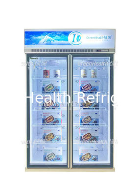 Double Three Door Frost Free Trưng bày thương mại Tủ đông Inverter Tủ lạnh Tủ lạnh
