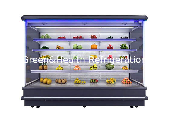 Air Curtain Remote Upright Multideck Open Chiller Tủ lạnh cho siêu thị
