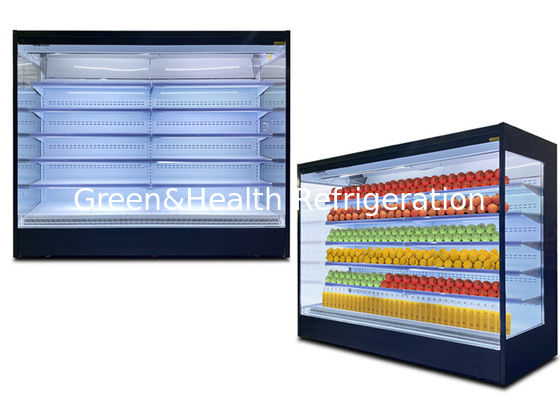 Hiệu quả ống đồng ống nhôm Fin Multideck Open Chiller Rã đông tự động