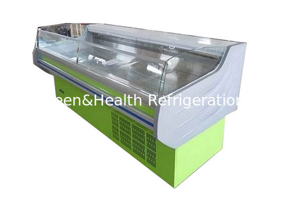 Cá Thịt thủy sản Bàn trưng bày Tủ lạnh Bàn trưng bày cho siêu thị Tủ đông ngang