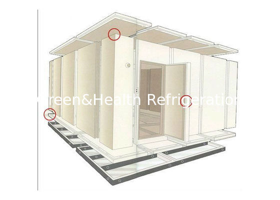 Nhà kho Đi bộ trong phòng lưu trữ lạnh Thực phẩm biển Thịt bò Gà Tủ đông